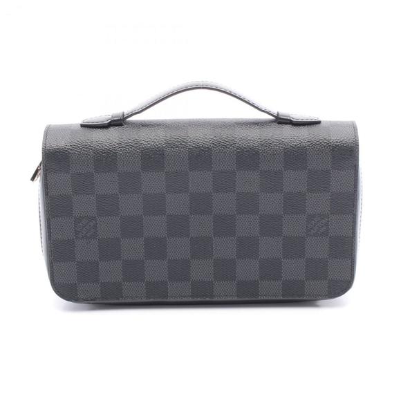 Louis Vuitton Zippy XL Round Long Wallet, Leather, Coated Canvas, Damier Grap... - Picture 1 of 9